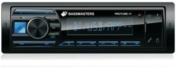 Bassmasters Protune-11 Radio/USB/Bluetooth Car Stereo