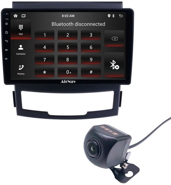 AirNav Hi Spec Android Wireless CarPlay Android Auto Compatible with SSangYong Actyon Korando Car Stereo