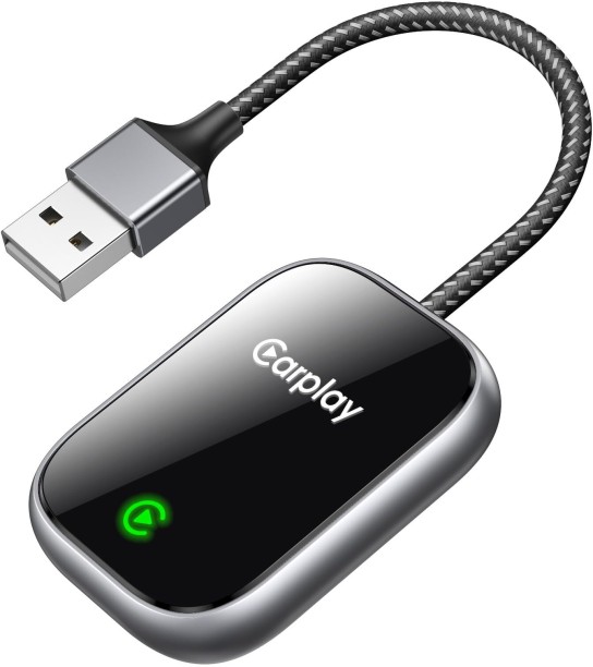 Finevr Upgraded Wireless CarPlay Adapter for , Converts Wired to Wireless Car Play Adapter, Auto Connect, Mini Size, Compatible with Cars from 2016 & iOS 10+ Car Stereo