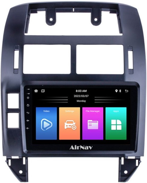 AirNav Vw Polo 9n Android Radio Bundle with Wireless CarPlay & Android Auto + Reverse Camera Car Stereo