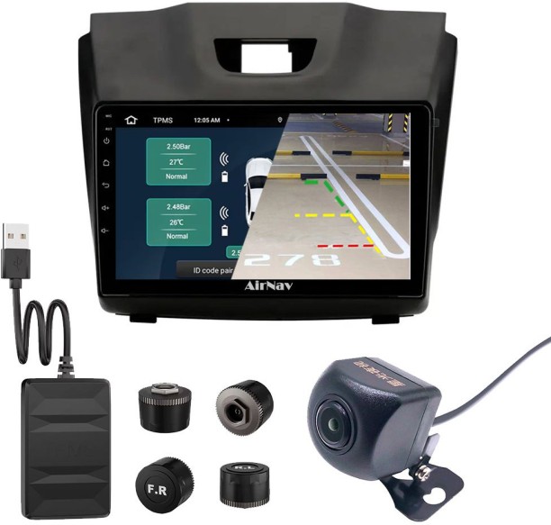 AirNav Isuzu D-Max Android Radio Bundle with TPMS & Camera, Wireless CarPlay + Android Auto Car Stereo