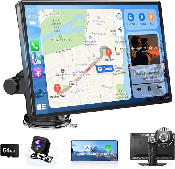 Elegant 7-Inch Wireless Car Multimedia System — Touchscreen Display, Rear Camera, Wi-Fi, Bluetooth Car Stereo
