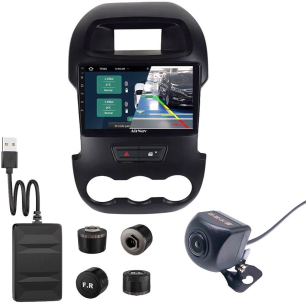 AirNav Ford Ranger T6 Android Radio Bundle with TPMS & Camera, Wireless CarPlay Car Stereo
