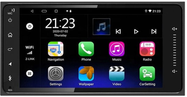 AirNav Toyota Universal 7-Inch Android Navigation System With Reverse Camera (Fits Hilux, Fortuner, 86 Coupe, Land Cruiser 100, Avanza, CH-R, Rav4, Etios, Rush) Car Stereo