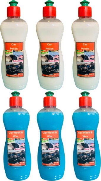 Power Clean Car Polish & Wax Liquid  Polish for Exterior, Dashboard
