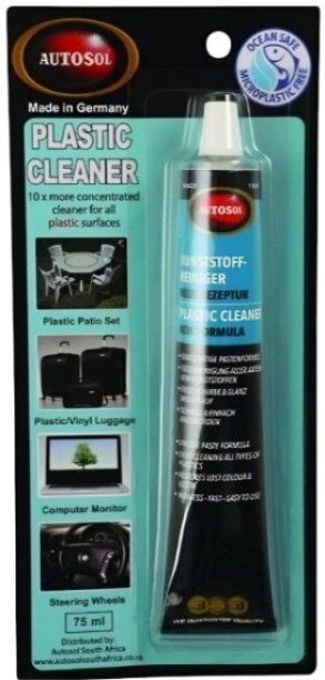 Autosol 75ML Plastic Cleaner Paste  Polish for Dashboard, Bumper, Vinyl