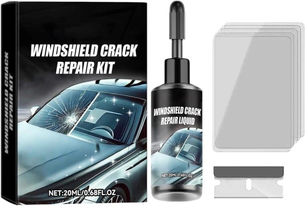 Milky Way Windshield Crack Repair Kit Liquid  Polish for Rubber