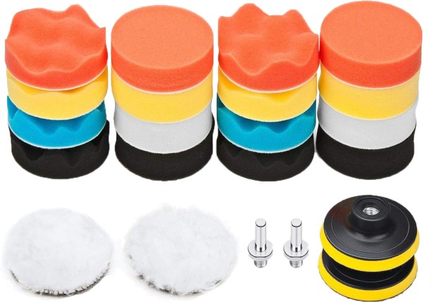 ALANES 3 Inch Car Foam Drill Polishing Pad Kit - 22 Piece Liquid  Polish for Exterior