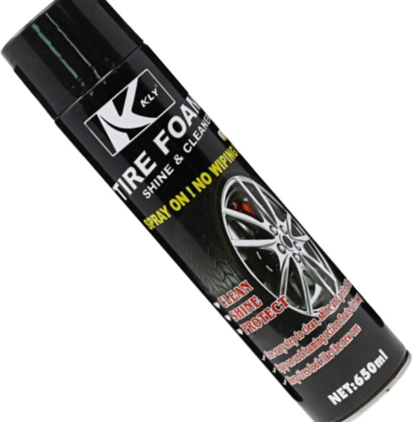 KLY Tire Foam Shine & Cleaner Liquid  Polish for Tyres