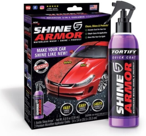 shine armor 3 in 1 Ceramic Coating Paste  Polish for Metal Parts