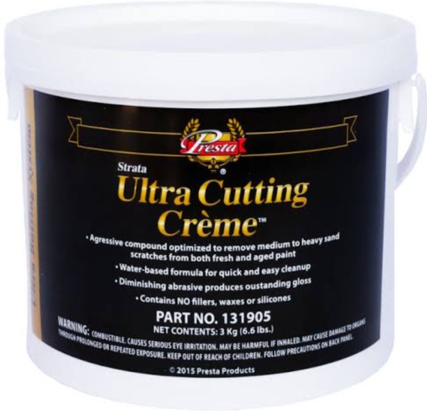 Presta Strata Ultra Cutting Creme Paste  Polish for Exterior