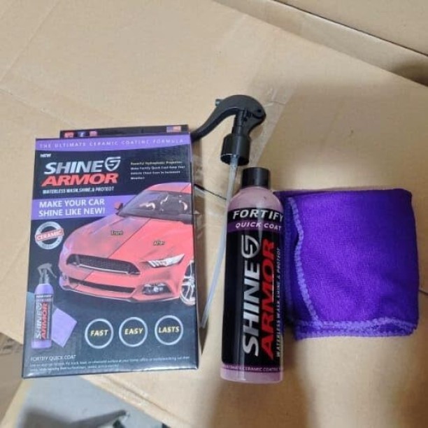 SHINE ARMOR Fortify Quick Coat Spray Liquid  Polish for Tyres