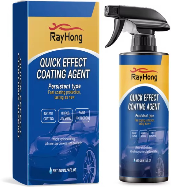 Fantasy Town 120ml Car Coating Spray Multi-Functional Coating Renewal Agent Coating Agent Spray High Protection Quick Car Scratch Remover Liquid  Polish for Windscreen