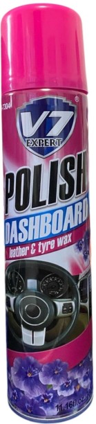 V7 Expert Lavender Dashboard Polish, Leather & Tyre Wax Liquid  Polish for Dashboard