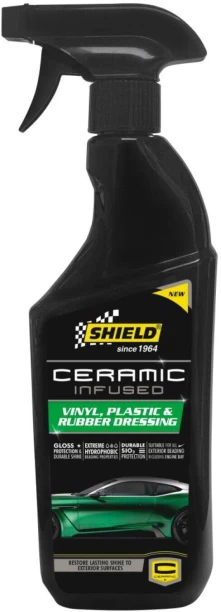 Shield Ceramic Infused Liquid  Polish for Tyres, Vinyl, Rubber, Trim