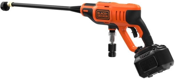 Black + Decker BCPC18D1-QW Cordless Portable Pressure Washer, 350 PSI + 18V 2Ah Battery Pressure Washer