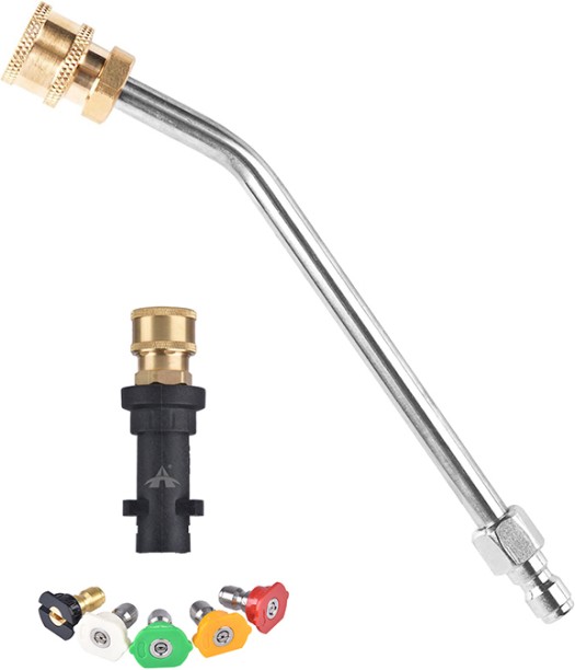 ALANES High-Pressure Washer Extension Wand with 5 Color Nozzle Tips Spray Gun
