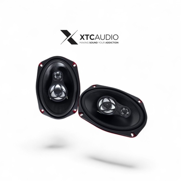 XTC Pro Thump 693 6" X 9" 3 Way Speaker Coaxial Rear Deck Mounted Oval Car Speaker