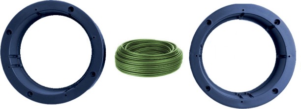 Macs Speaker Spacer 6.5" with imported Speaker Wire Vehicle Tool Kit