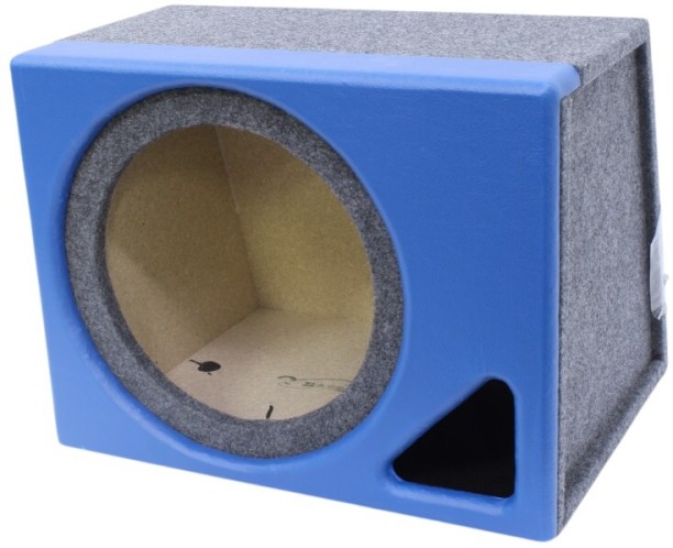 AutoStyle 12″ Triangle Ported Single Subwoofer Enclosure (blue) Subwoofer Rear Deck Mounted Square Car Speaker