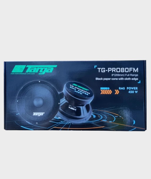 TARGA YG-PRO80FM Coaxial Rear Deck Mounted Round Car Speaker