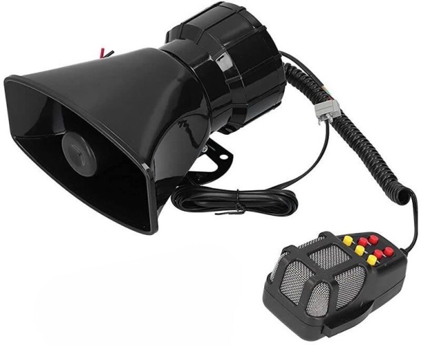 lilhe 12V Security Car Alarm Horn With Multiple Sounds Component Pillar Mounted Rectangular Car Speaker