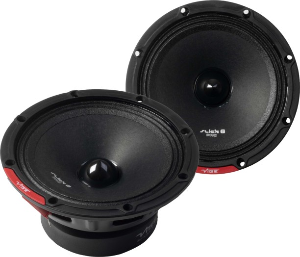 Vibe Slick PRO 6M-V0 | 6.6″ 125Watt RMS Midrange Speaker Coaxial Door Mounted Round Car Speaker