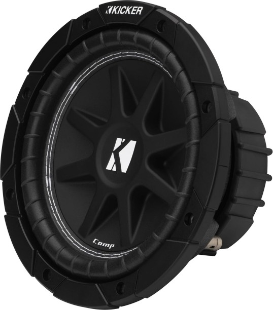 Kicker 43C84 Comp 200 Watts 8 inch Subwoofer Rear Deck Mounted Round Car Speaker