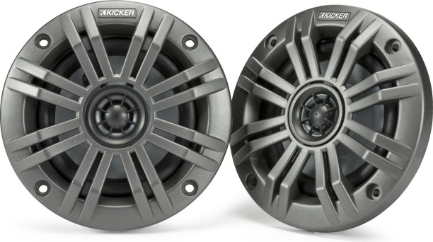 Kicker 45KM42 4 inch 2-way Marine/Boat Coaxial Kick Panel Round Car Speaker