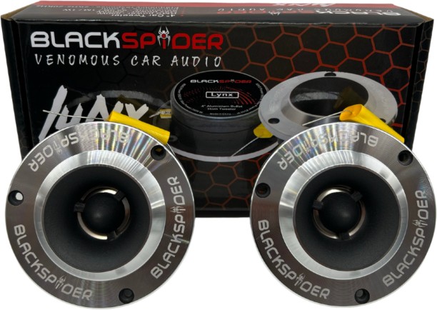 Black Spider Lynx Tweeter Dash Mounted Round Car Speaker