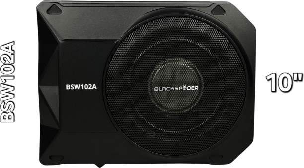 BLACKSPIDER BSW102A Subwoofer Rear Deck Mounted Rectangular Car Speaker