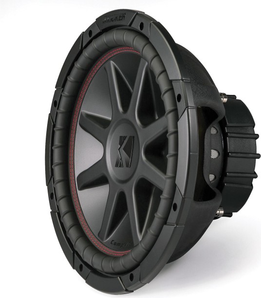 Kicker CompVR 43CVR124 DVC 12 inch Subwoofer Rear Deck Mounted Round Car Speaker