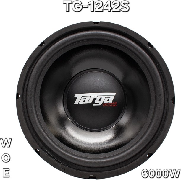 TARGA TG-1242S Subwoofer Rear Deck Mounted Round Car Speaker