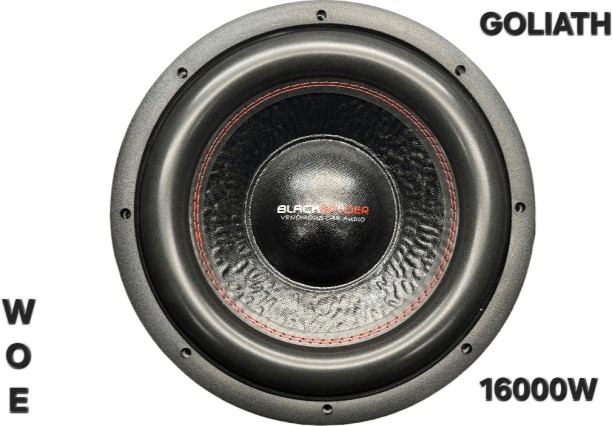 BLACKSPIDER GOLIATH Subwoofer Rear Deck Mounted Round Car Speaker