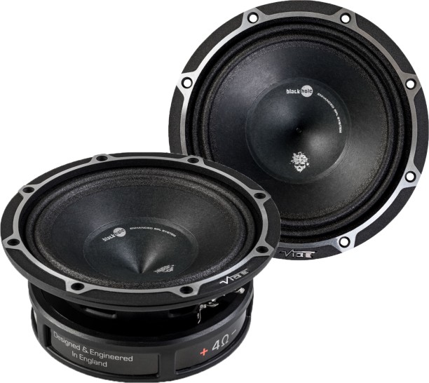 Vibe BlackDeath PRO 6M-V9 | 6.5″ 175Watt RMS Midrange Speakers Coaxial Door Mounted Round Car Speaker