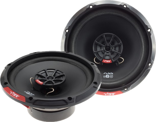 Vibe Slick 6-V7 | 6.5″ 80Watt RMS 2-Way Coaxial Speakers Coaxial Door Mounted Round Car Speaker