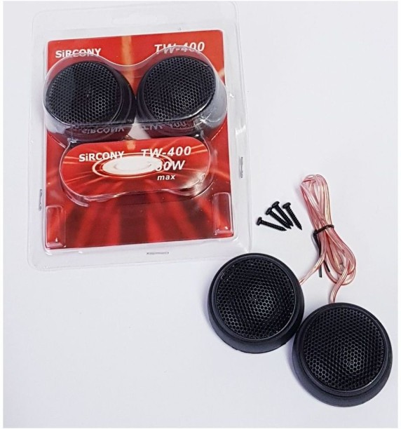 SiRCONY Dome Car Tweeter Speaker Set Tweeter Dash Mounted Round Car Speaker