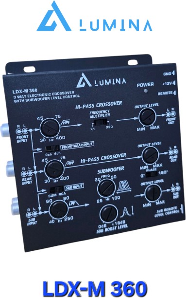 LUMINA LDX-M 360 Component Rear Deck Mounted Square Car Speaker