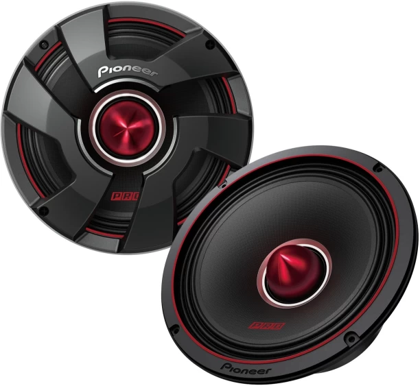 PIONEER TS-M801PRO Component Rear Deck Mounted Round Car Speaker