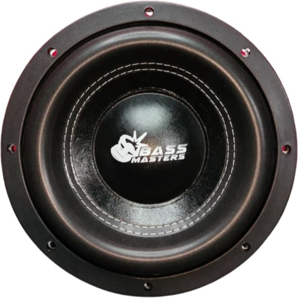 Bassmasters FLATLYN-10D4 10 inch Slim Subwoofer Rear Deck Mounted Round Car Speaker