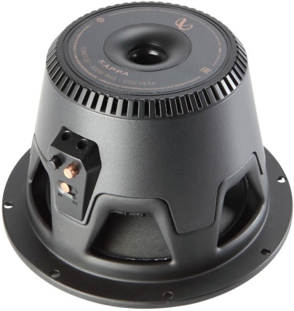 Infinity Series 8″ 1200w/400rms Subwoofer Subwoofer Rear Deck Mounted Round Car Speaker