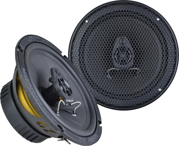 Ground Zero Iridium GZIF 6.5 | 6.5″ 80Watt RMS 2-Way Coaxial Speakers Coaxial Door Mounted Round Car Speaker