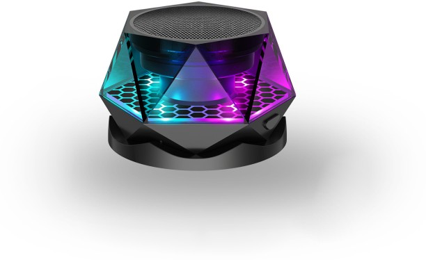 LuckyUnion New Creative Magnetic G300 Wireless Suction Cup Bluetooth Speaker Home Desktop Outdoor Car Colorful Lighting Audio Tweeter Tray Panel Round Car Speaker