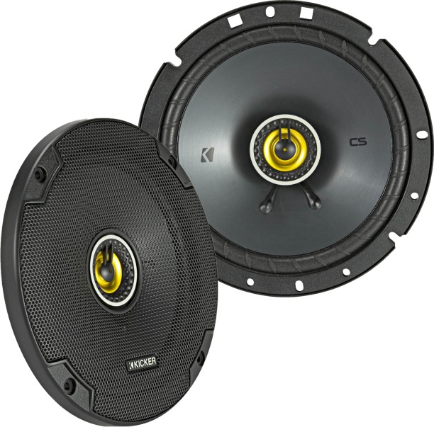 Kicker 46CSC674 | CS-Series 6.75″ 100Watt RMS Coaxial Speakers Coaxial Door Mounted Round Car Speaker