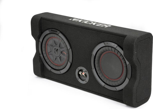 Kicker 48TRTP82 Sealed downward-firing enclosure with CompRT® 8 inch Subwoofer Rear Deck Mounted Rectangular Car Speaker