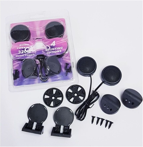 Dome Car Tweeter Speaker Set (38mm) Tweeter Dash Mounted Round Car Speaker