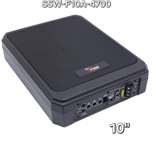 STARSOUND SSW-F10A-4700 Subwoofer Rear Deck Mounted Rectangular Car Speaker