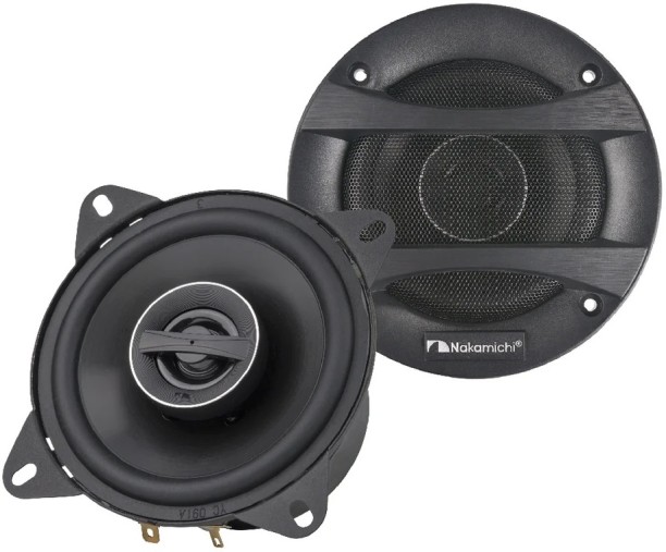 Nakamichi NSE-1058 4 inch 260 Watts 2 Way Speakers Coaxial Rear Deck Mounted Round Car Speaker