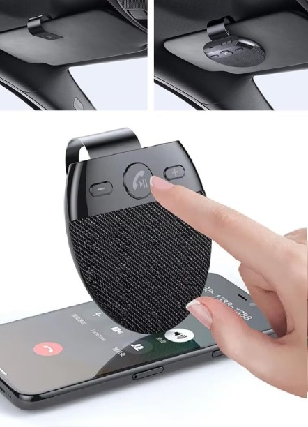 Bloo Hands Free Car Speakerphone Kit Bluetooth Subwoofer Door Mounted Round Car Speaker