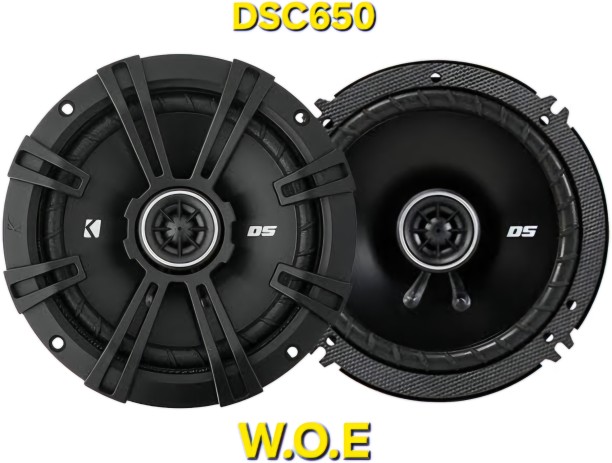 KICKER DSC650 Coaxial Door Mounted Round Car Speaker